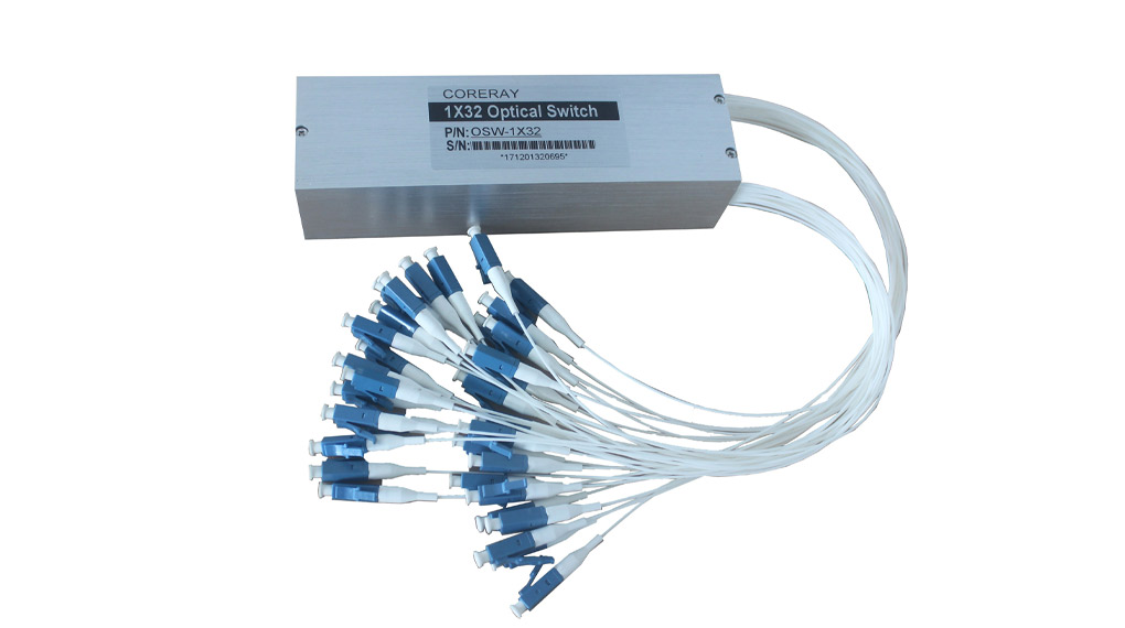 機械式光開關產示意圖 機械式光開關產示意圖