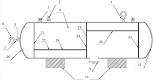 高壓氫儲罐傳感器安裝結(jié)構(gòu)示意圖 - 廣西科毅