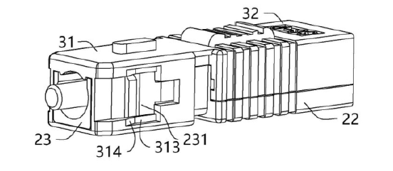 跳線快速連接器于另一個(gè)視角下的結(jié)構(gòu)示意圖 - 廣西科毅光通信 跳線快速連接器于另一個(gè)視角下的結(jié)構(gòu)示意圖 - 廣西科毅光通信